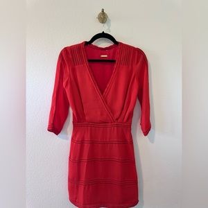 Rebecca Minkoff Red long sleeve red dress